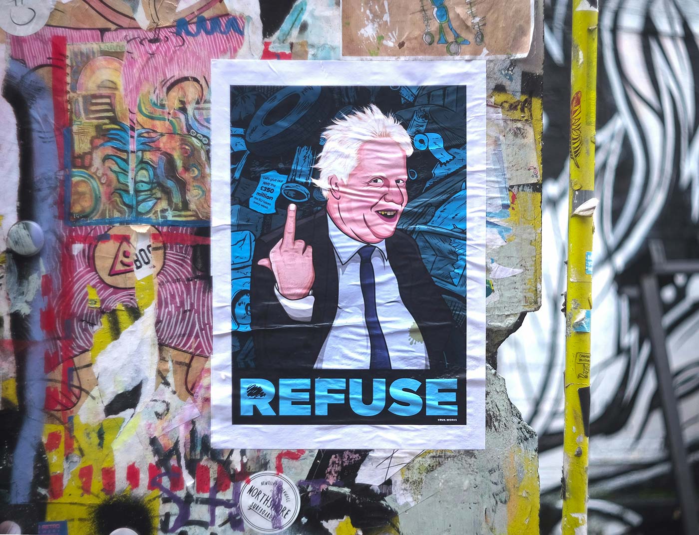 Borris Johnson Wheatpaste Posters 1