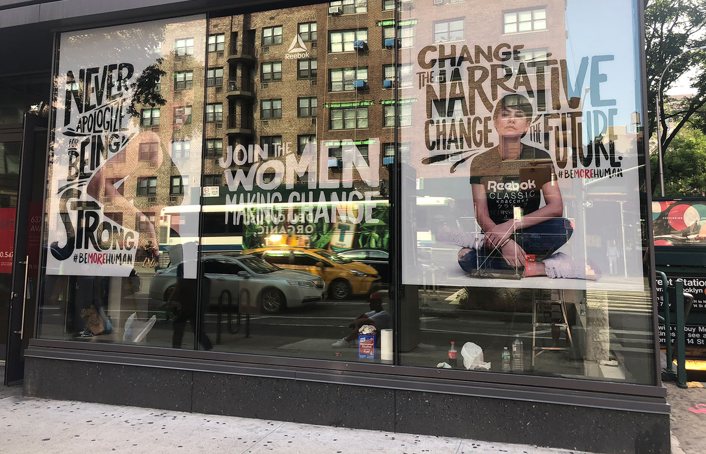 Gigi Hadid Rebook Be More Human Wheatpaste Campaign 2