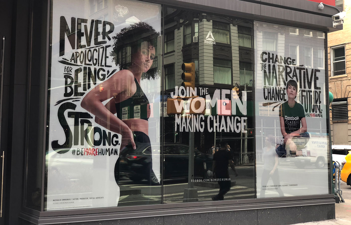 Gigi Hadid Rebook Be More Human Wheatpaste Campaign 3
