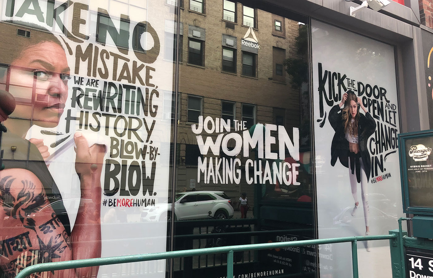 Gigi Hadid Rebook Be More Human Wheatpaste Campaign 5