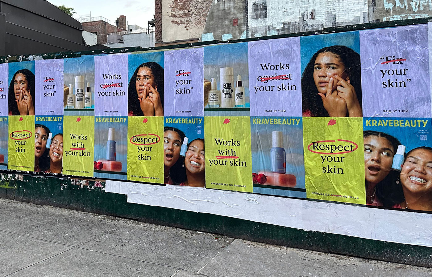 Krave Beauty Wheatpaste Campaign 2
