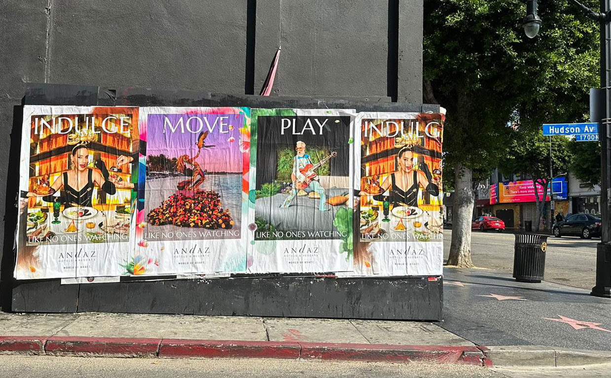 Wheatpasting Andaz Hyatt 4